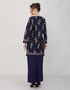BAJU KURUNG PAHANG MODEN AMBERLEE (NAVY BLUE)